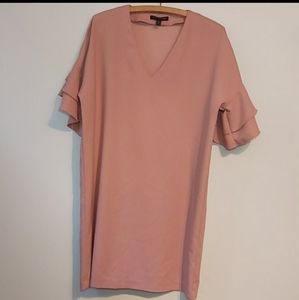 Banana republic pink tunic dress with flowy sleeve